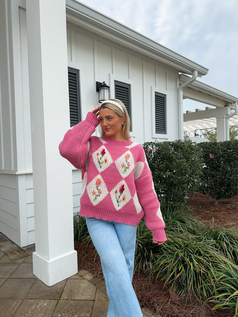 Flowerbomb Sweater - Pink